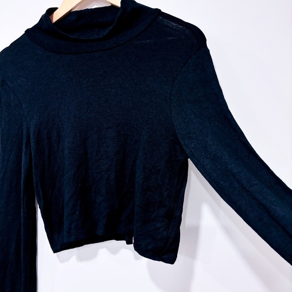 🌼NWOT🌼 LAIT DE POULE – Black maternity & nursing crop top | Size XL* - Picture 6 of 8